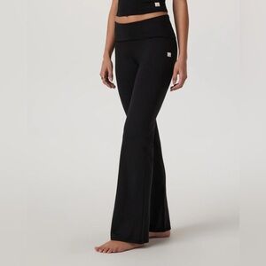 Vuori Black Heather Halo Foldover Mid Rise Pant NWT